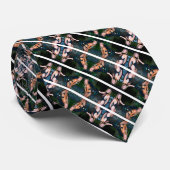 Mannen Silk Chic Magnet Decoratief Abstract Plaid Stropdas (Opgerold)