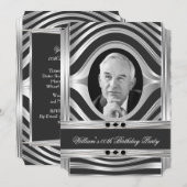 Mannen Silver Kijk Black Kaart (Voorkant / Achterkant)