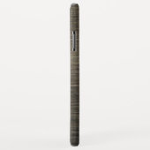 Mannen Silver Metallic Monogram Ontwerp Case-Mate iPhone Case (Achterkant/rechts)