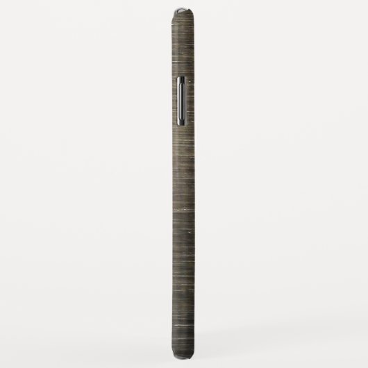 Mannen Silver Metallic Monogram Ontwerp Case-Mate iPhone Case (Achterkant/rechts)