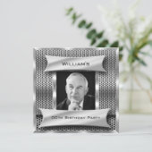 Mannen Silver Metday Kaart (Staand voorkant)