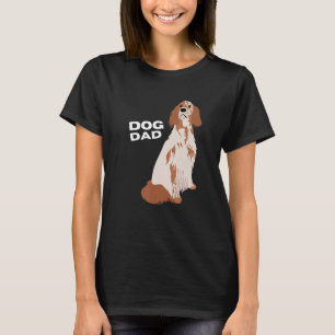 Mannen Sinaasappel Belton Engels Setter Dog Dad Ma T-shirt