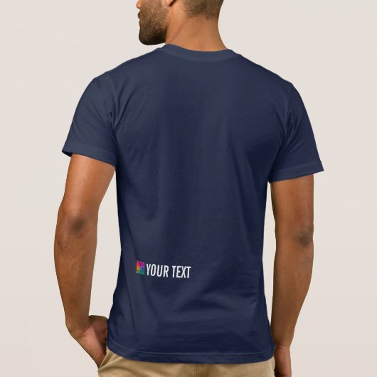 Mannen Sjabloon Rot Shirt Bella Canvas Achteraf (Achterkant)