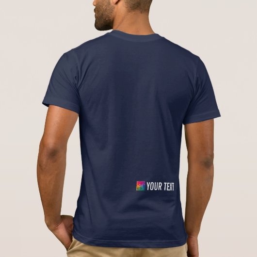 Mannen Sjabloon TShirts back print benella canvas (Achterkant)