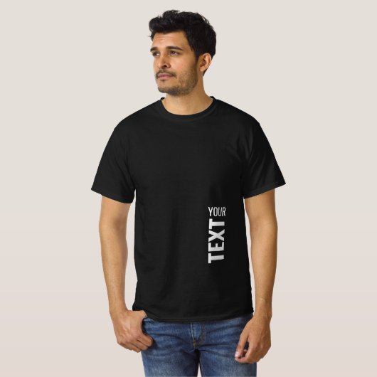 Mannen Sjabloon TShirts Custom Voeg tekstnaam Mode (Voorkant volledig)