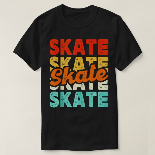 Mannen skateboarder skateboard liefhebbers skatebo t-shirt (Design voorkant)