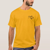Mannen Sketched Mountain Pocket T-shirt (Voorkant)