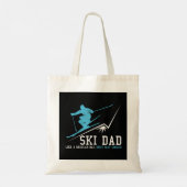Mannen Ski Dad Funny Winter Skiing Father Gif Tote Bag (Achterkant)