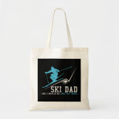 Mannen Ski Dad Funny Winter Skiing Father Gif Tote Bag (Voorkant)
