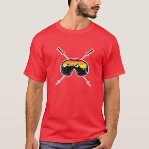 Mannen Ski LGBTQ Gay Skiing Clothing Gay Skier T-shirt