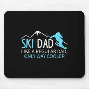 Mannen Ski Vader Grappige Skiloper Wintersport Sne Muismat