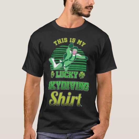 Mannen Skydiving Parachutespringen Skydive T-shirt (Voorkant)