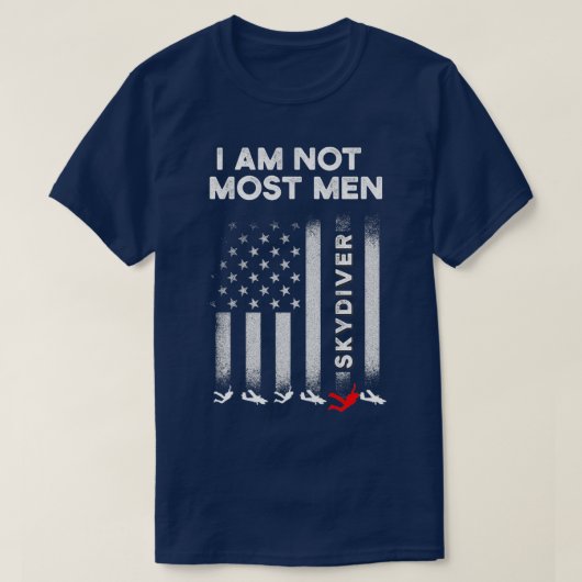 Mannen Skydiving Skydiver De meeste Mannen Skydive T-shirt (Design voorkant)