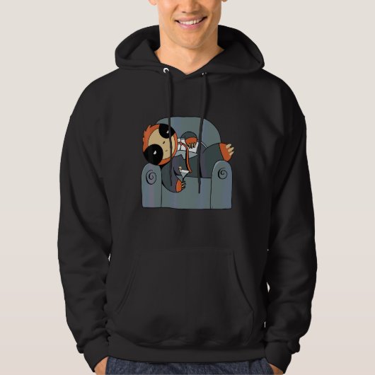 Mannen sleuf voor zachte rusttijd hoodie (Voorkant)