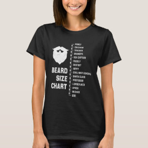 Mannen slijp op de baard t-shirt