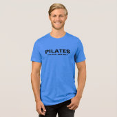 Mannen Slim T-shirt | Pilates voor echte Mannen (Voorkant volledig)