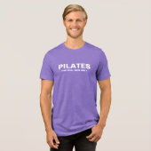 Mannen Slim T-shirt | Pilates voor echte Mannen (Voorkant volledig)