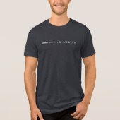 Mannen Slim T-shirt | Zwemverslaafde (Voorkant)