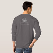 Mannen Slow is de Nieuwe Snel - Spiral Path Yoga T-shirt (Achterkant volledig)