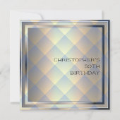 Mannen Smart Birthday Party - contemmodern ontwerp Kaart (Voorkant)