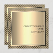 Mannen Smart Birthday Party - contemmodern ontwerp Kaart (Voorkant / Achterkant)