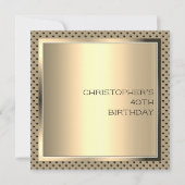 Mannen Smart Birthday Party - contemmodern ontwerp Kaart (Voorkant)