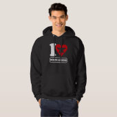 Mannen smeedkunst smid aambeeld smeden H Hoodie (Voorkant volledig)