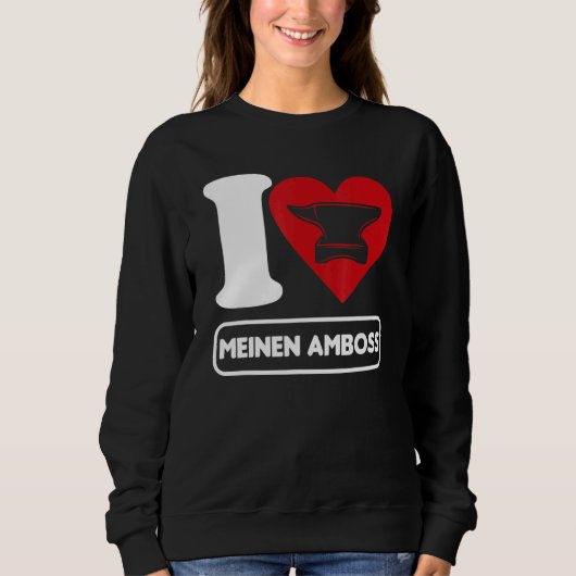 Mannen smeedkunst smid aambeeld smeden H Trui (Voorkant)