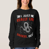 Mannen Snake Pattern Trui (Voorkant)