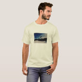 Mannen sneeuwboardshirt t-shirt (Voorkant volledig)