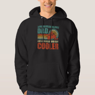 Mannen sneeuwpop als een gewone vader maar koel hoodie