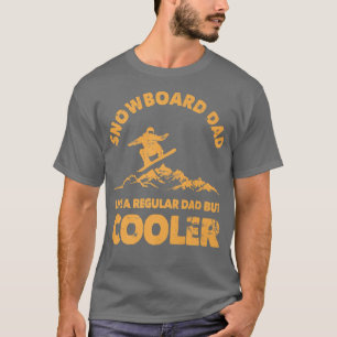 Mannen Snowboard Dad Funny Ski Dad Skier voor Men T-shirt