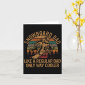 Mannen snowboard vader als een gewone vader only w kaart (Gele Bloem)