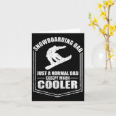 Mannen snowboarden vader gewoon een normale vader kaart (Gele Bloem)