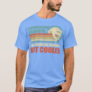 Mannen Snowboarding Grandpa als een gewone opa T-shirt