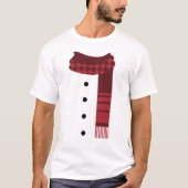 Mannen Snowman Winter KerstShirt T-shirt (Voorkant)