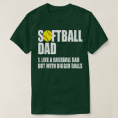Mannen Softball Pap Definition Funny T-shirt (Design voorkant)