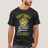 Mannen Softball Pap met grotere ballen T-shirt (Voorkant)