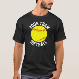 Mannen-Softball-team, Player-nummer T-shirt