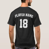 Mannen-Softball-team, Player-nummer T-shirt (Achterkant)
