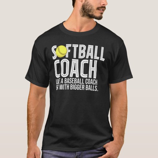 Mannen softballak als een honkballak maar met t-shirt (Voorkant)