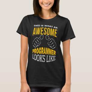 Mannen Software Developer Computer Engine T-shirt