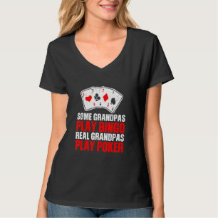 Mannen sommige Grandpas spelen Bingo Real Grandpas T-shirt