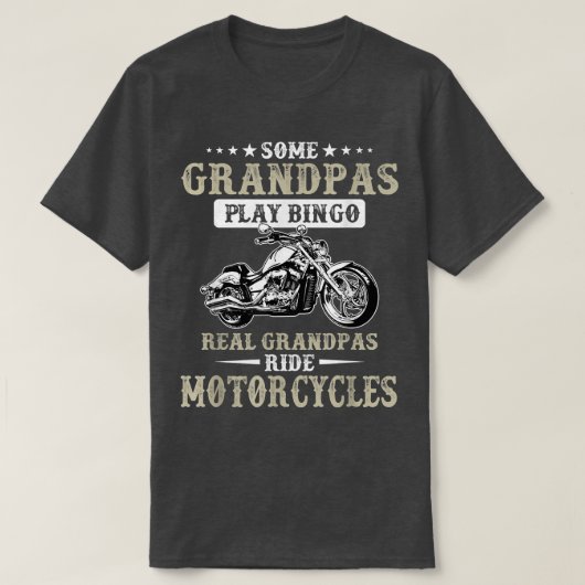 Mannen sommige Grandpas spelen Bingo Real Ride Mot T-shirt (Design voorkant)