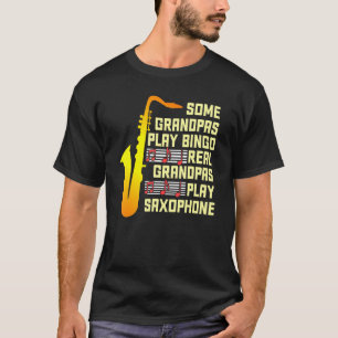 Mannen sommige opa's spelen bingo echte opa's spel t-shirt