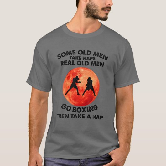 Mannen Sommige oude Mannen nemen kranen van echte  T-shirt (Voorkant)