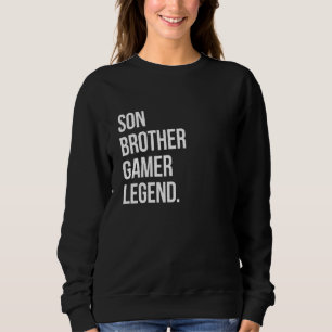 Mannen Son Brother Gamer Legend Computer Game Vide Trui