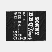 Mannen Sonny BBQ Timer Beer Drink Grappig Grillen Fleece Deken (Voorkant (Horizontaal))