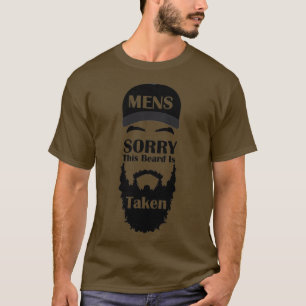 Mannen Sorry, deze baard is grappig gemaakt bij ev T-shirt
