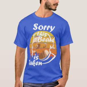 Mannen Sorry, deze baard is grappig gemaakt bij ev T-shirt